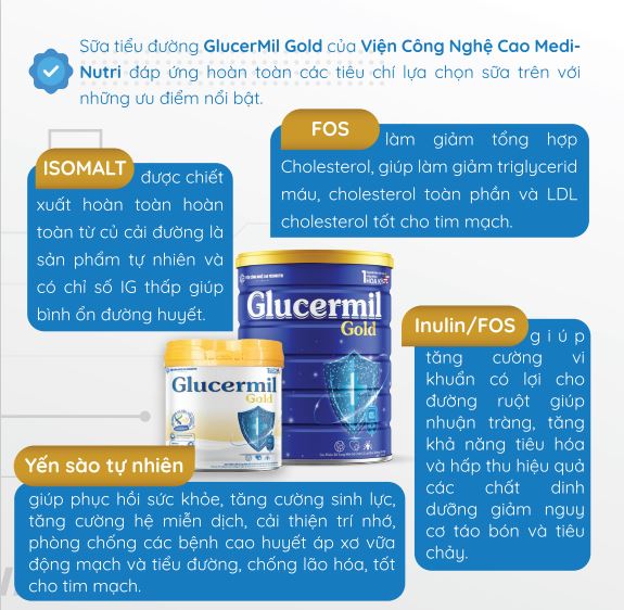 Sữa Tiểu Đường Glucermil Gold